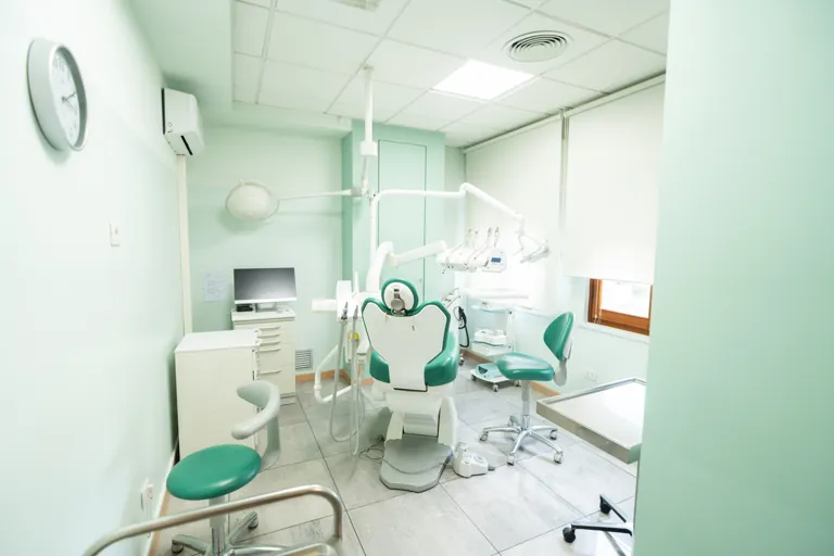 La prima sala operativa dello studio dentistico di Via Machiavelli a Pistoia