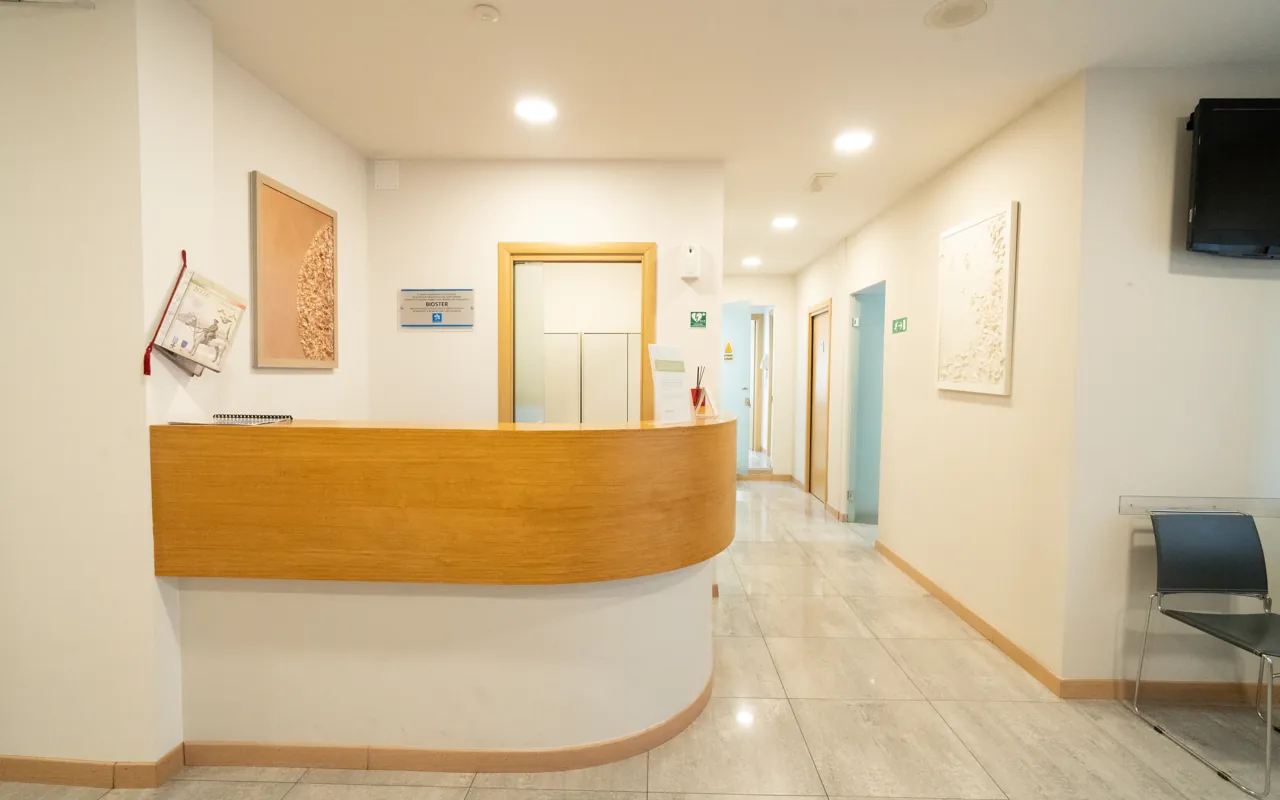 La sala d'attesa dello studio dentistico in Via Machiavelli a Pistoia
