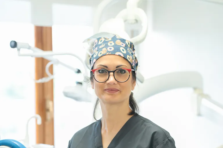 La Dott.ssa Erika Schioppa, odontoiatra dello studio di Pistoia