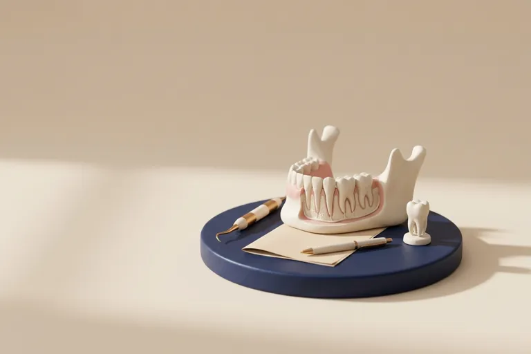 Diorama in miniatura del preventivo scritto consegnato dopo la visita