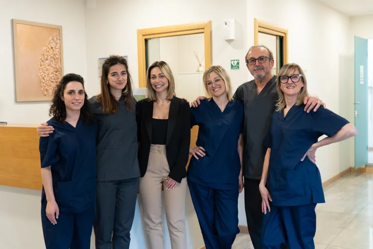 Il team dello studio dentistico Palandri e Spinicci a Pistoia